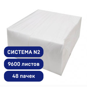 Салфетки для настольного диспенсера CLASSIC, БЕЛЫЕ N2 , 17Х18, 200л Мерида /48