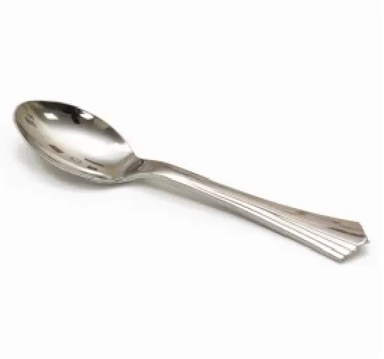 Ложка столовая пластиковая металлик 50шт/упак /20