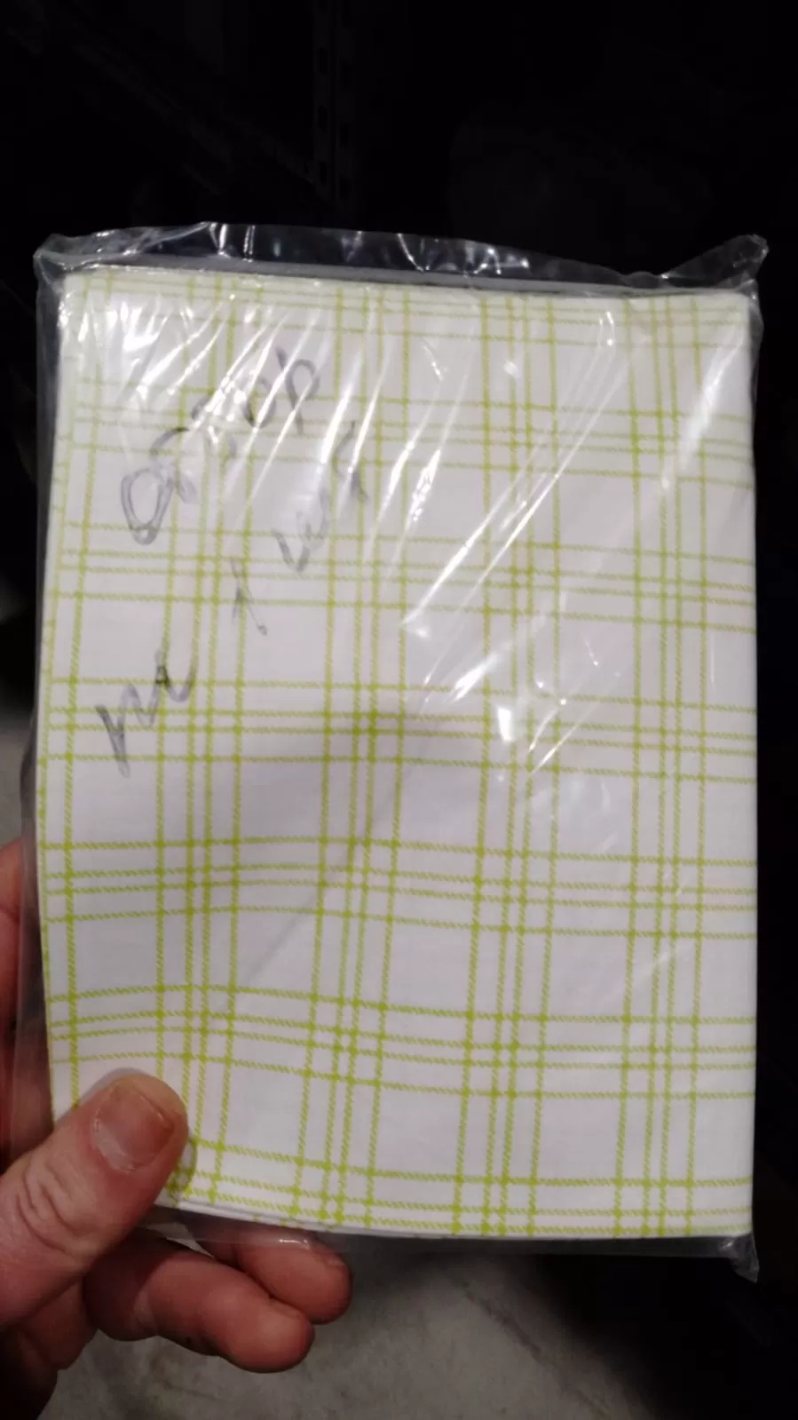 Салфетка хоз. Vileda Professional ТиТауэл микро 40х60см, белая/зеленая клетка