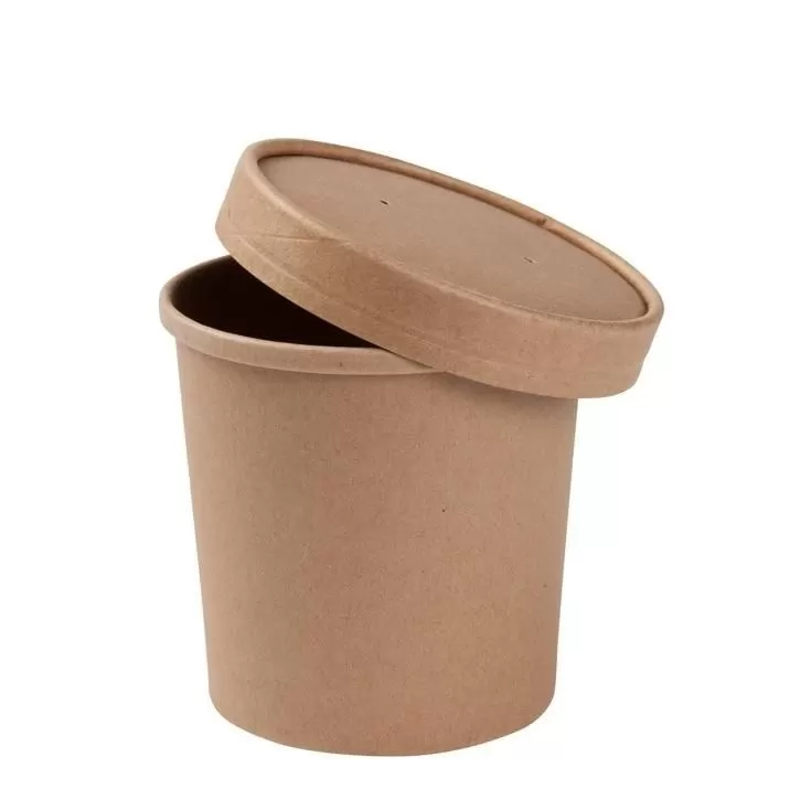 Крышка бумажная Complement d=90 мм, двухст. крафт для арт: 54 438 25шт/упак /20