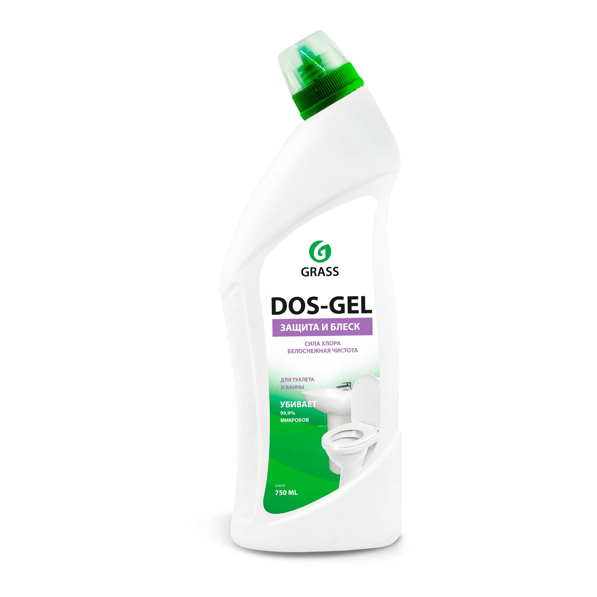 Средство для сантехники Grass Dos Gel 0.75 кг (дезинфекция, отбеливание, удаление грибка) 196639 /12