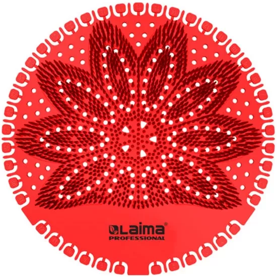 Дезодоратор коврик для писсуара красный, аромат Ягоды, LAIMA Professional, на 30 дней