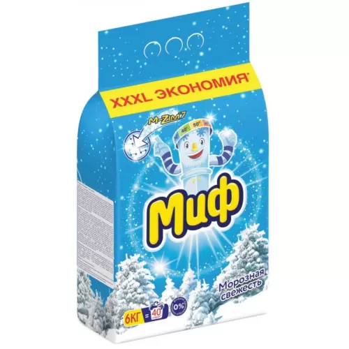 Стиральный порошок Миф 6кг д/БЕЛОГО