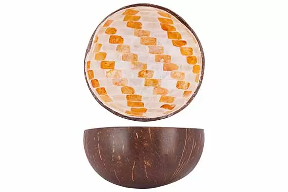 Чаша декоративная  WHITE / GOLD MOSAIC D14CM