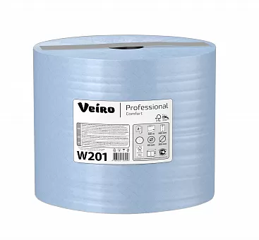 Протирочные салфетки в рулоне синие Veiro w201/2