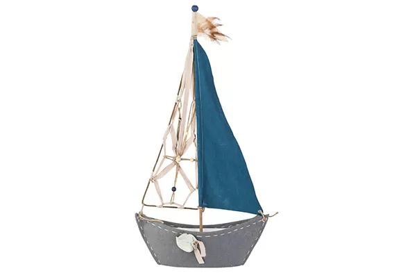 Фигурка декоративная «парусная лодка» 37XH72CM, текстиль