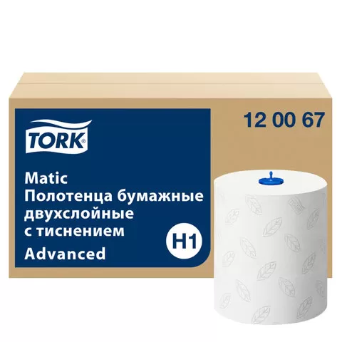 Полотенца в рулонах Н1,белый,600л Tellus (TORK) Эдвансед/ 6