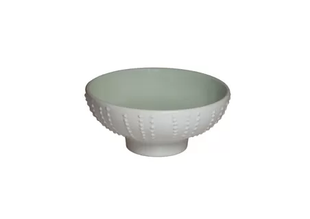 Салатник на ножке, цвет мятный/ белый d 12 см h 5,2 см Urchin