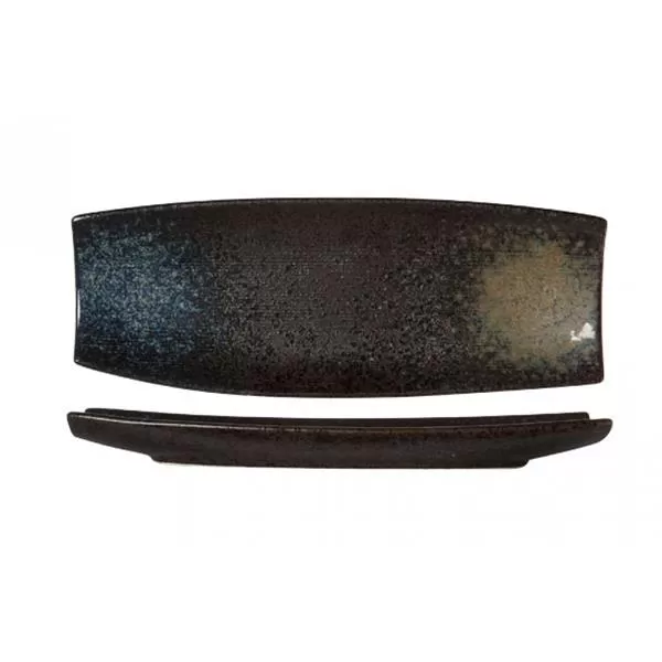 Блюдо прямоугольное 33×12 см h 3 см, BLACK YORU