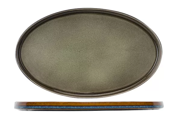 Блюдо овальное 35,5×23,5 см, QUINTANA GREEN