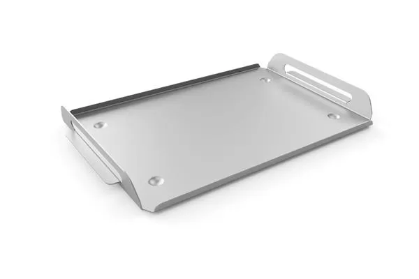 Поднос с 2 ручками GN 1/1 — 53×32,5 см h 7,4 см, алюминий, цвет светло-серый