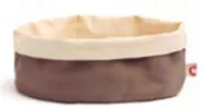 Корзина для хлеба овальная 20×15 см h 10 см, цвет серо-коричневый