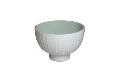 Салатник на ножке, цвет мятный/ белый d 12 см h 7,7 см Urchin
