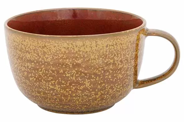 Суповая чашка с ручкой/ кружка 500 мл, d 12,5 см h 8 см, Elements Mustard