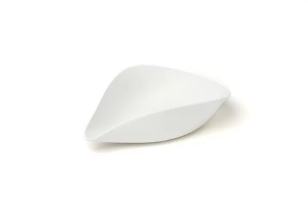 Емкость для подачи 12,4×9,3 см h 3,5 см, фарфор, цвет  белый