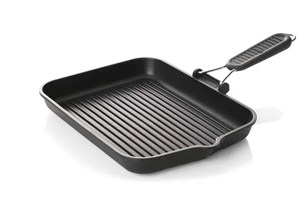 Сковорода-гриль W 26 см L 33 см h 5 см, литой алюминий, ручка — силикон, Grill