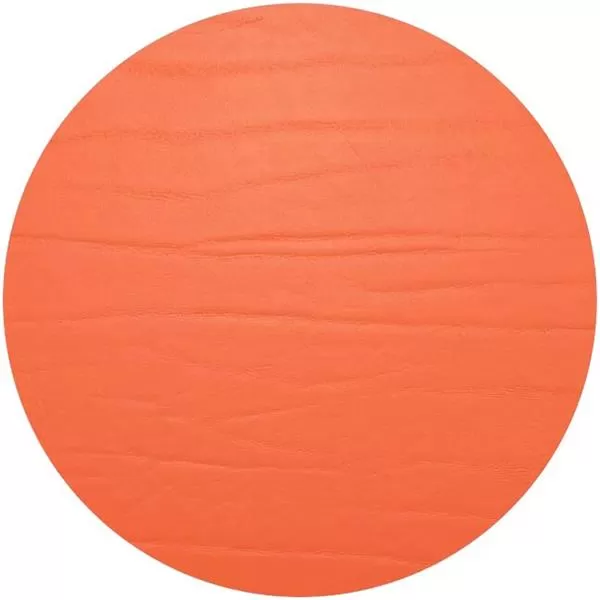 Салфетка подстановочная (коастер) d 10 см, перераб. кожа, декор orange, Dumbo