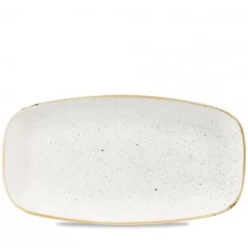 Блюдо прямоугольное 35,5х18,9см, без борта, Stonecast, цвет Barley White