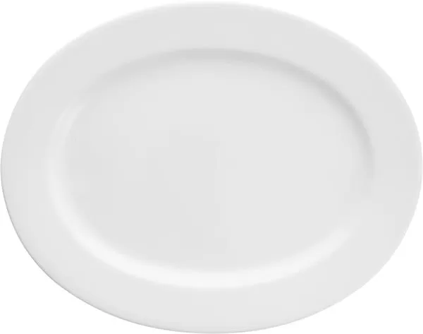 Блюдо овальное с римом 31 см, Gracia, Bone China Classics