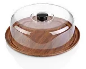 28 CM CAKE SERVING TRAY WITH COVER