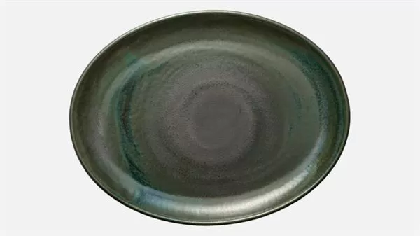 Блюдо овальное 30,8×23,9 см, h 2,8 см, цвет avocado, Perfect Match