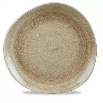 Тарелка мелкая «Волна» d28,6см, без борта, Stonecast Patina Antique Taupe