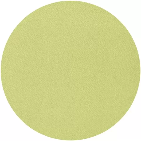 Салфетка подстановочная (коастер) d 18 см, искуств. кожа (ПУ), декор apple green, LAV