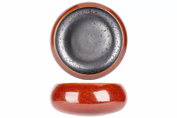 Салатник с закругленным бортом d 20 см h 9 см, Elements Maroon