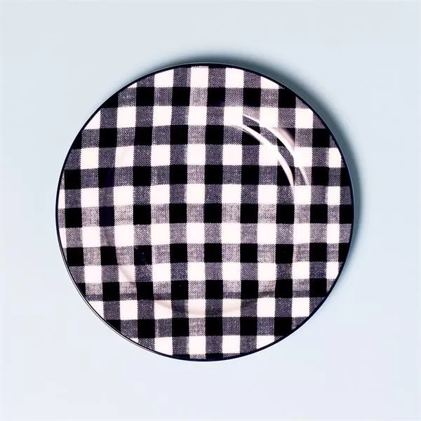Тарелка мелкая 19 см, декор GINGHAM