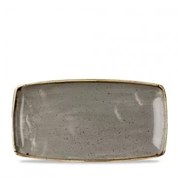 Блюдо сервировочное 35х18,5см, без борта, Stonecast, цвет Peppercorn Grey