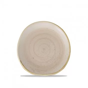 Тарелка мелкая «Волна» d18,6 см, без борта, Stonecast, цвет Nutmeg Cream