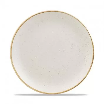 Тарелка мелкая 26см, без борта, Stonecast, цвет Barley White Speckle