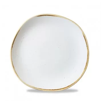 Тарелка мелкая «Волна» d21 см, без борта, Stonecast, цвет Barley White