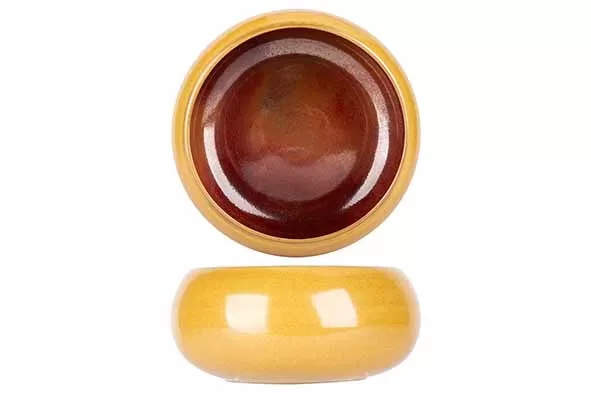 Салатник с закругленным бортом d 14,5 см h 8 см, Elements Mustard