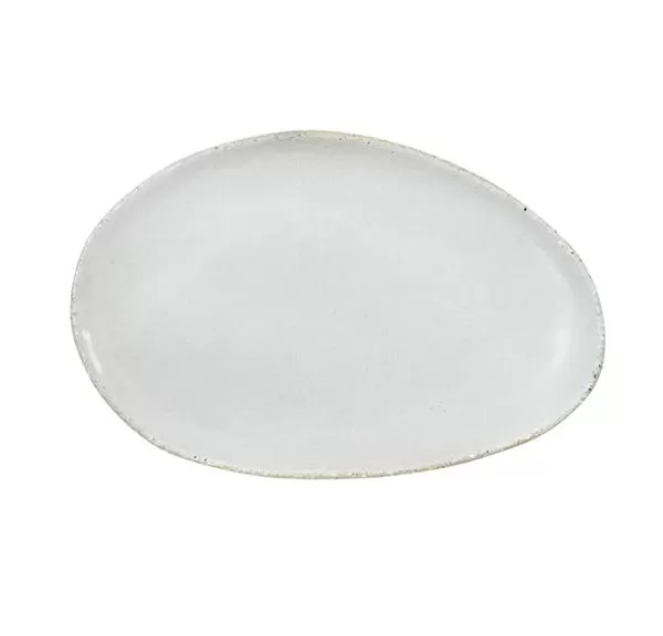Блюдо овальное 24×16 см, h 1,5 см, цвет blanc, Wabi