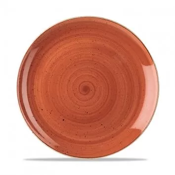 Тарелка мелкая 26см, без борта, Stonecast, цвет Spiced Orange