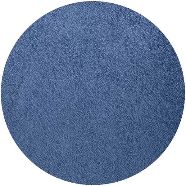 Салфетка подстановочная (коастер) d 10 см, искуств. кожа (ПУ), декор blue, LAV
