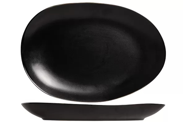 Блюдо овальное 35,5×24,8 см h 4 см, VONGOLA BLACK