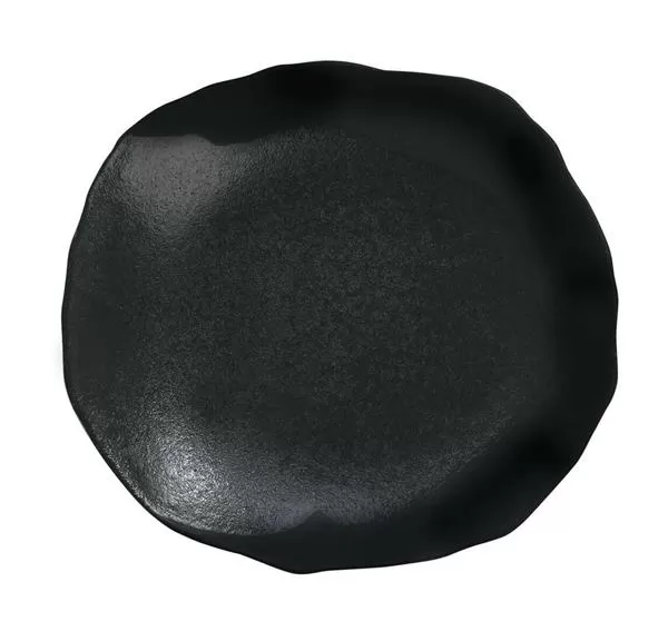 Тарелка мелкая 27×30 см, h 4 см, цвет noir, Wabi