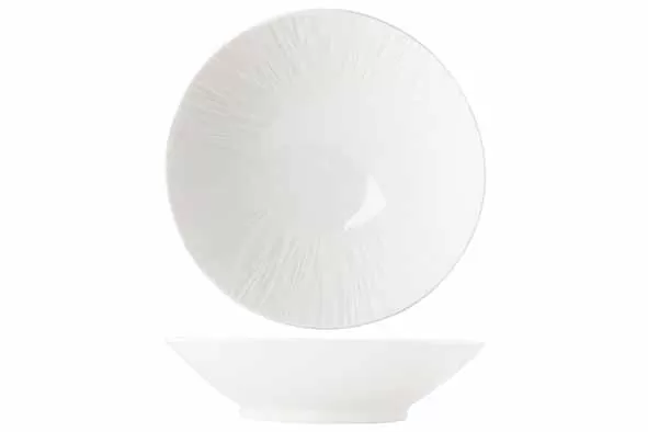 Салатник d 22,5 см h 5,5 см, Pure White