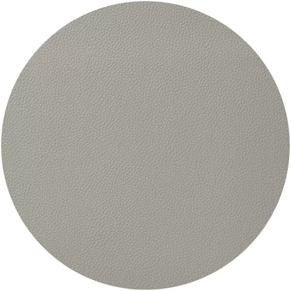 Салфетка подстановочная (коастер) d 18 см, искуств. кожа (ПУ), декор fog grey, LAV