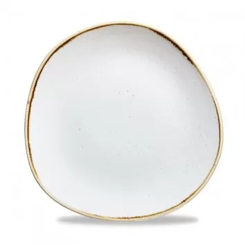 Тарелка мелкая «Волна» d26,4см, без борта, Stonecast, цвет Barley White