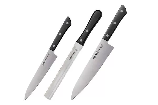 SHR-0230B/K Набор ножей 3 в 1 «Samura HARAKIRI» 23, 57, 85, корроз.-стойкая сталь, ABS пластик
