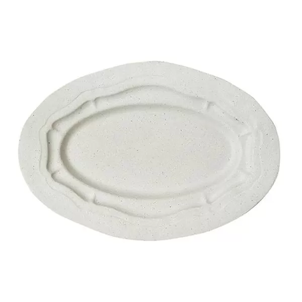 Блюдо овальное 43×30 см, h 3 см, цвет sable mat, Refectoire