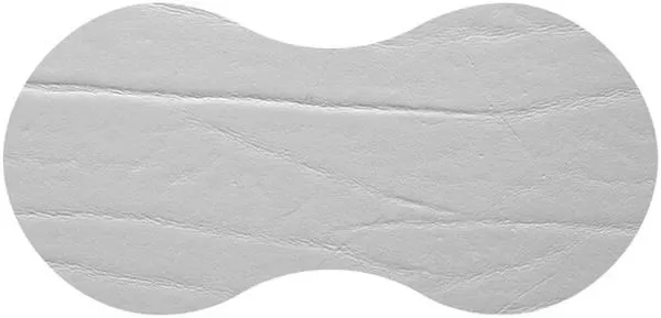 Салфетка подстановочная (коастер) фигурная 23×11 см, перераб. кожа, декор light grey, Dumbo