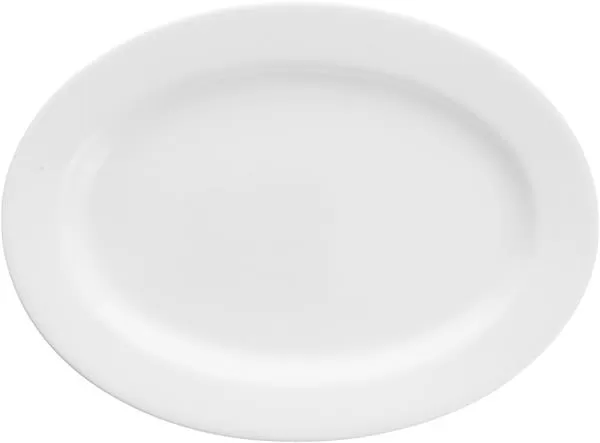 Блюдо овальное с римом 24 см, Gracia, Bone China Classics