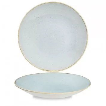 Тарелка глубокая 28,1см h3,7см, без борта, Stonecast, цвет Duck Egg Blue