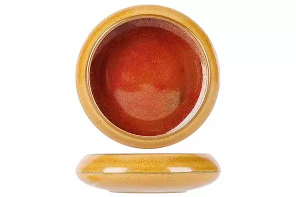 Розетка с закругленным бортом d 9 см h 2,9 см, Elements Mustard