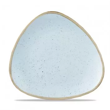 Тарелка мелкая треугольная 26,5см, без борта, Stonecast, цвет Duck Egg Blue