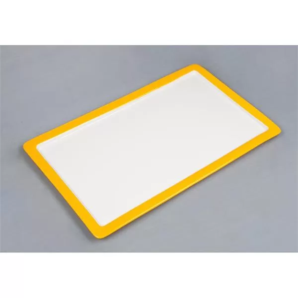 Гастроемкость 1/1*20 (53*32,5*2 см), желтая/белая фарфор, P.L. Proff Cuisine NEW